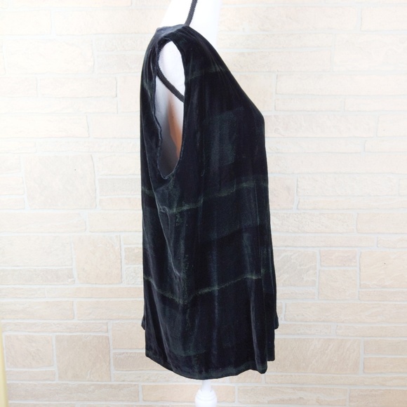 RARE Juliette Ozouf Drape Vest Velvet Paris - Picture 3 of 7